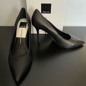 Women’s Dolce Vita Black Leather Pumps Sz 8.5